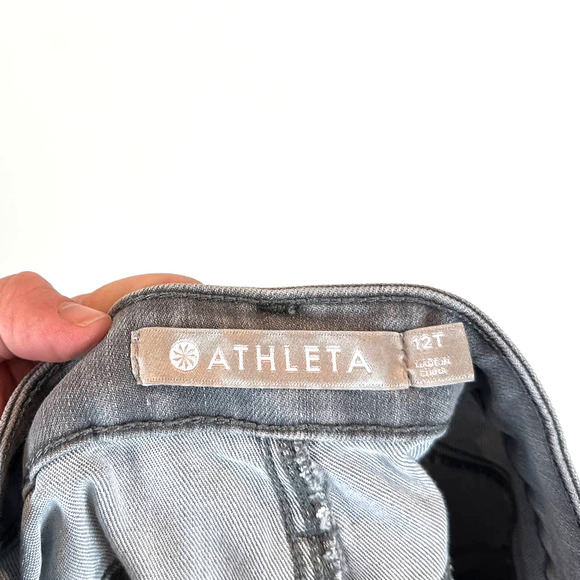 Athleta Sculptek Skinny Stretch Jean Grey Wash, Women's Size 12Tall #158935 - Picture 9 of 11